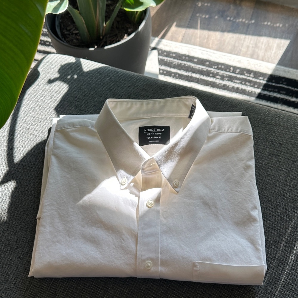 Nordstrom Cream Dress Shirt for Men